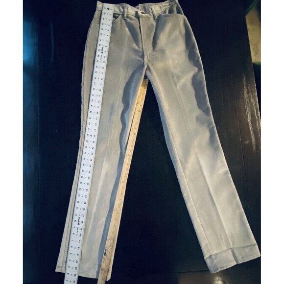 Vintage Funny Girl Gray Velvet Straight Leg Jeans Womens Size 15/16 - Picture 9 of 9